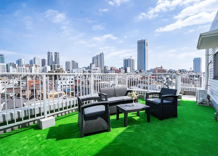6Th Floor 602 With Elevator, 700 Meters Walk From Nishi-Shinjuku Gochome 4 Minutes To Shinjuku, 75 Square Meters Plus 30 Square Meters Of Large Balcony